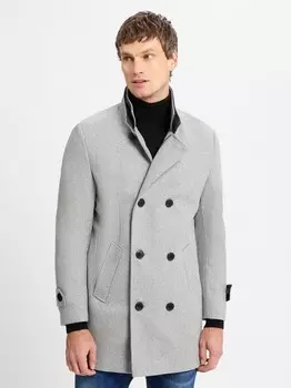 Шерстяное пальто Finshley & Harding, серый