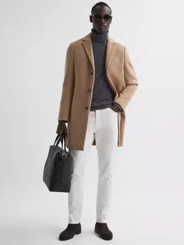 Шерстяное пальто Gable Reiss, кэмел