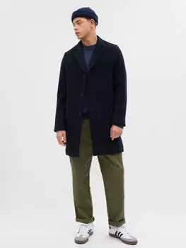 Шерстяное пальто Gap, синий