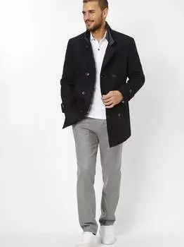 Шерстяное пальто george S4 Jackets, черный