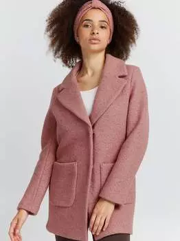 Шерстяное пальто ихстипа Ichi, розовый