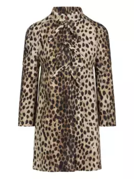 Шерстяное пальто Jaguar Spots VALENTINO GARAVANI, нейтральный
