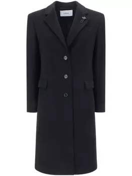 Шерстяное пальто Lardini, черный