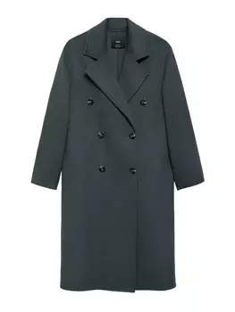 Шерстяное пальто MANGO Between-Seasons Coat PICAROL, цвет petrol