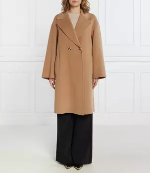 Шерстяное пальто Marella NANDINA, коричневый