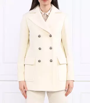 Шерстяное пальто MAX&Co. elenco, бежевый