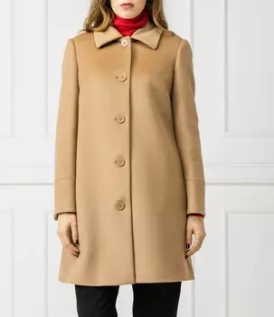 Шерстяное пальто MAX&Co. jet, бежевый