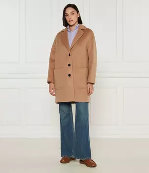 Шерстяное пальто MAX&Co., кэмел