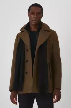 Шерстяное пальто Medicine, бежевый