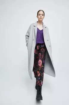 Шерстяное пальто Medicine, серый