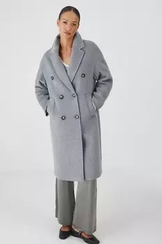 Шерстяное пальто Medicine, серый