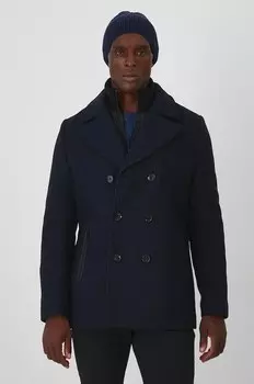 Шерстяное пальто Medicine, темно-синий
