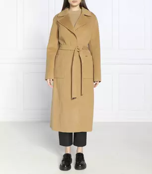 Шерстяное пальто Michael Kors, коричневый