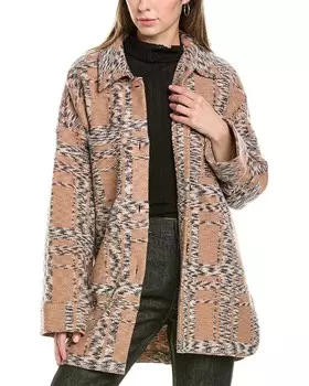 Шерстяное пальто Missoni, коричневый