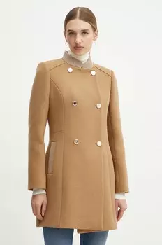 Шерстяное пальто Morgan GSUZI, коричневый