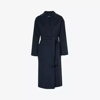 Шерстяное пальто Nina с поясом S Max Mara, цвет ultramarine