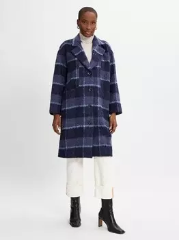 Шерстяное пальто нуэвира Nmph, синий