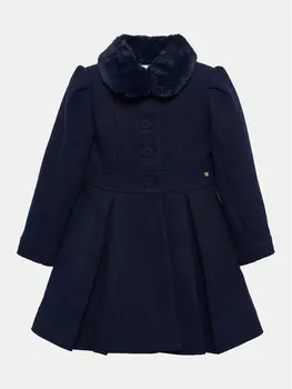 Шерстяное пальто обычного кроя Abel & Lula, синий