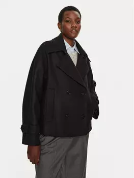 Шерстяное пальто обычного кроя Ivy Oak, черный