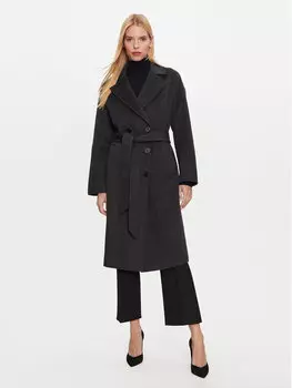 Шерстяное пальто обычного кроя Silvian Heach, серый