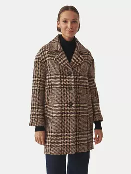 Шерстяное пальто обычного кроя Tatuum, коричневый