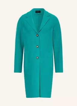 Шерстяное пальто oui, цвет PETROL