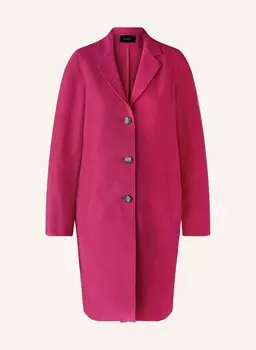 Шерстяное пальто oui, розовый