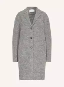 Шерстяное пальто Oui, серый