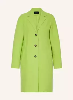 Шерстяное пальто Oui, зеленый
