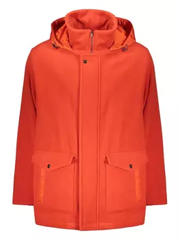 Шерстяное пальто-парка Herno, оранжевый