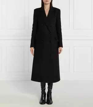 Шерстяное пальто Patrizia Pepe, черный