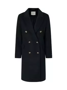Шерстяное пальто Pepe Jeans Between-Seasons Coat BETH, черный