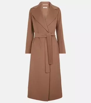 Шерстяное пальто польдо 'S MAX MARA, коричневый