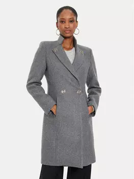 Шерстяное пальто regular fit Rinascimento, серый