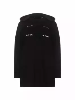 Шерстяное пальто с аппликациями Valentino Garavani, черный