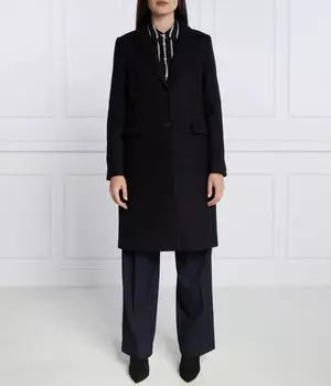 Пальто женское Tommy Hilfiger с добавлением кашемира, черный