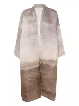 Шерстяное пальто с принтом Pierre-Louis Mascia, коричневый