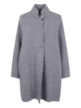 Шерстяное пальто с рукавами реглан Harris Wharf London, серый