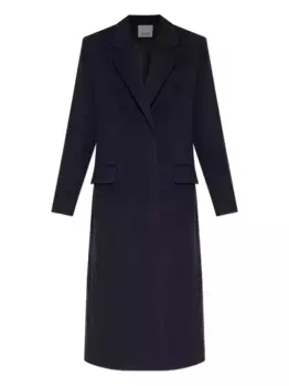 Шерстяное пальто с заостренными лацканами ISABEL MARANT, черный