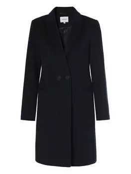 Шерстяное пальто TATUUM Between-Seasons Coat, темно-синий