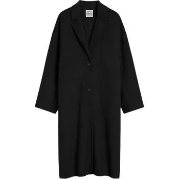 Шерстяное пальто TOTEME, черный