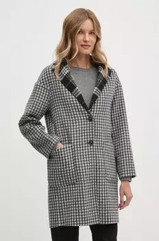 Шерстяное пальто United Colors Of Benetton, серый