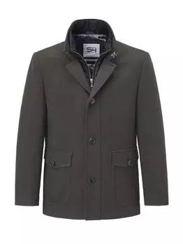 Шерстяное пальто узкого кроя reno S4 Jackets, серый