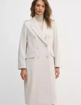 Шерстяное плащ Sisley, бежевый