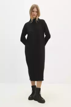 Шерстяное платье Answear Lab, черный