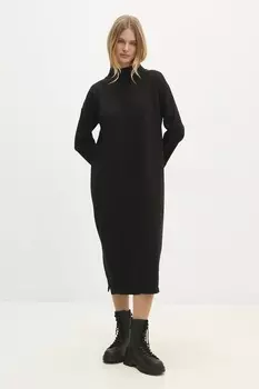 Шерстяное платье Answear.Lab, черный