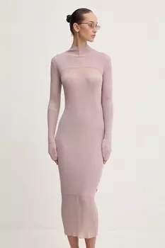 Шерстяное платье M-SLINT DRESS Diesel, розовый