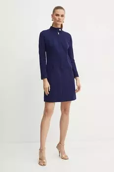 Шерстяное платье Marilina Luisa Spagnoli, синий