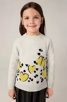 Шерстяное платье Mayoral для детей, зеленый