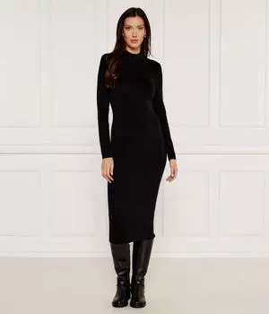 Шерстяное платье Michael Kors, черный